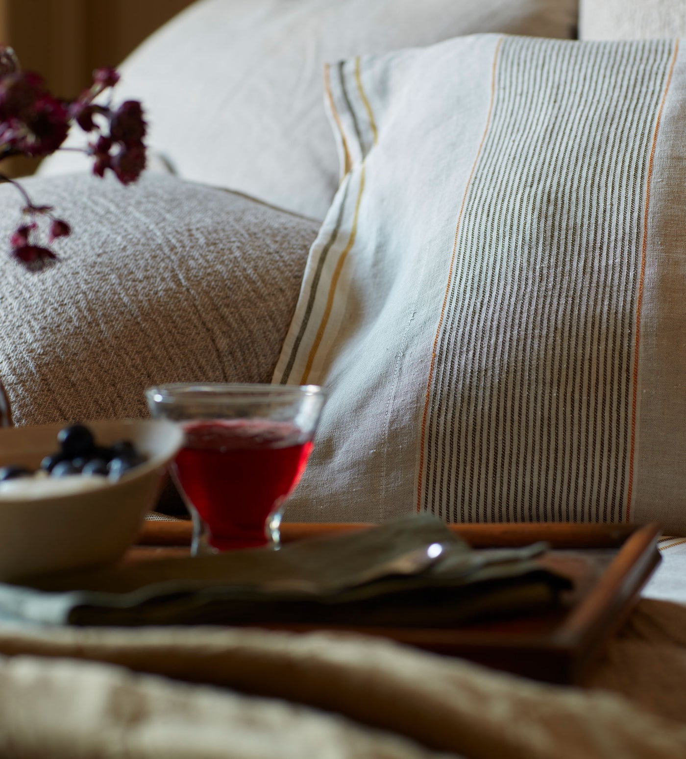 Sophie Stripe 100% Linen Bed Linen