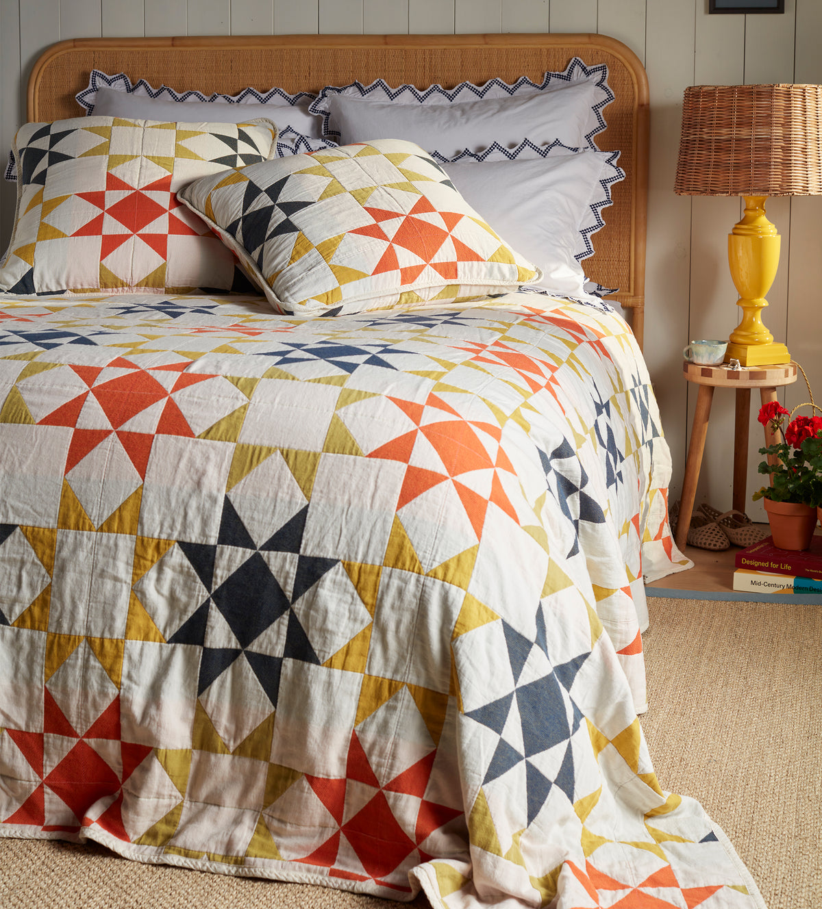 Glassette Stella Quilted 100% Cotton Bedspread