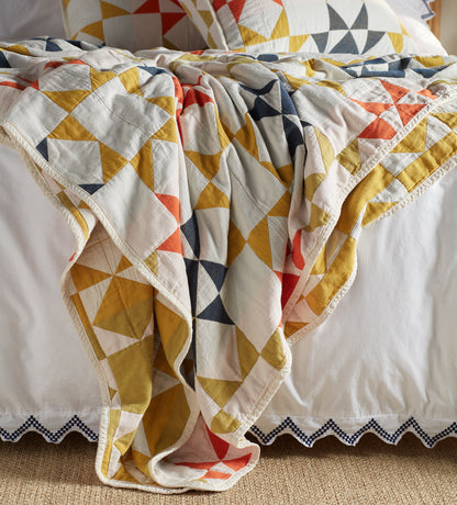 Glassette Stella Quilted 100% Cotton Bedspread