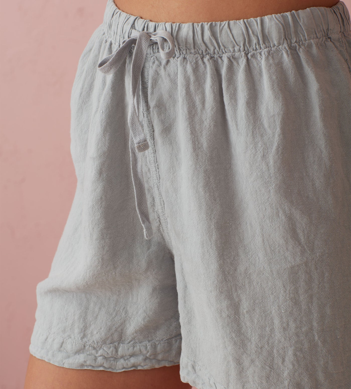 Stone Grey Evie 100% Linen Shorts