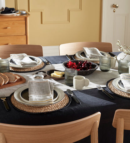 Soot 100% Linen Tablecloth