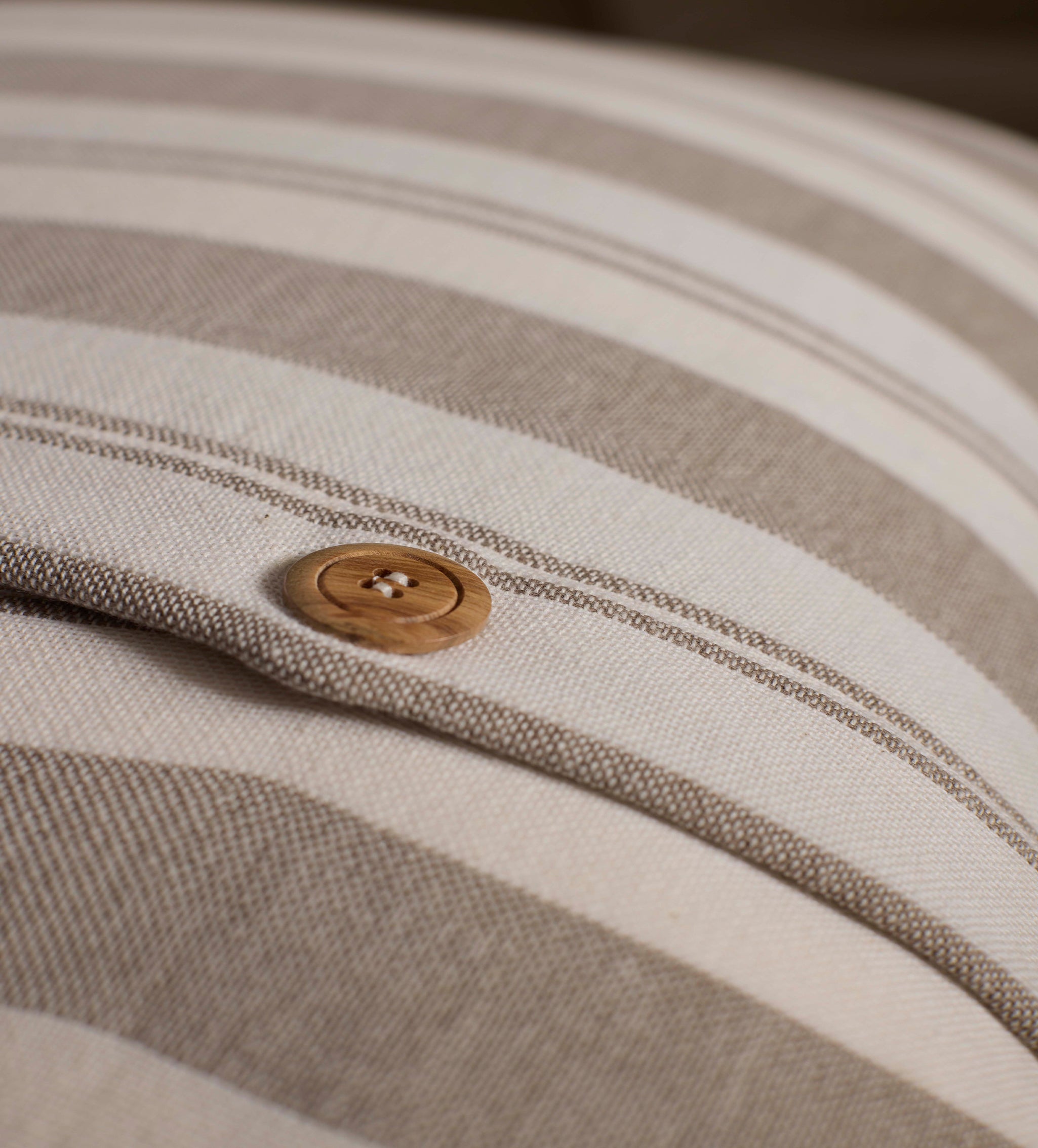 Taupe Isaac 100% Cotton Cushion Cover