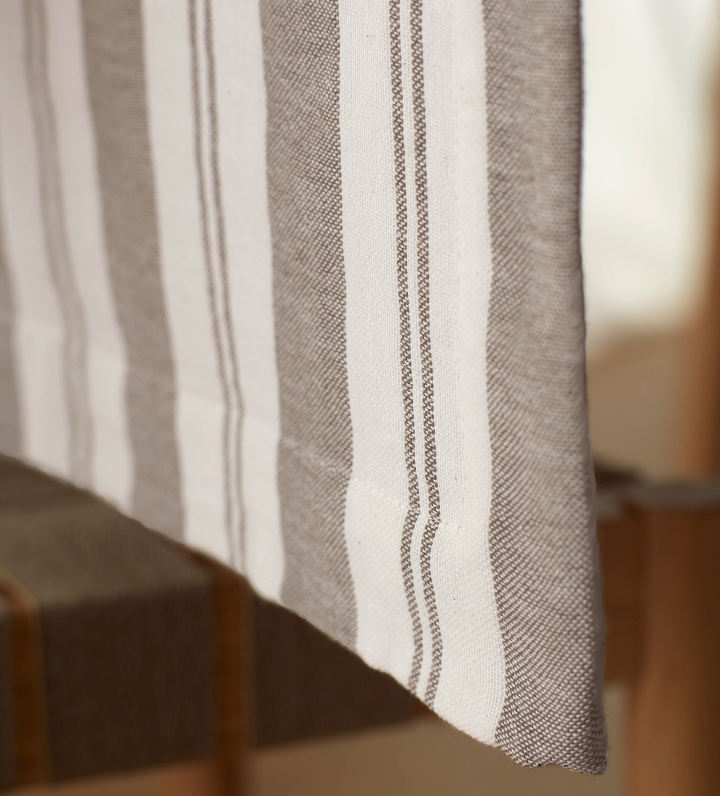 Taupe Isaac 100% Cotton Runner