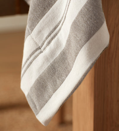 Taupe Isaac 100% Cotton Tablecloth