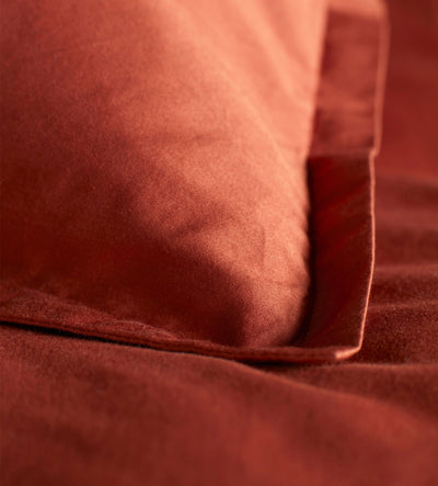 Terracotta Super Soft 100% Cotton Oxford Pillowcase