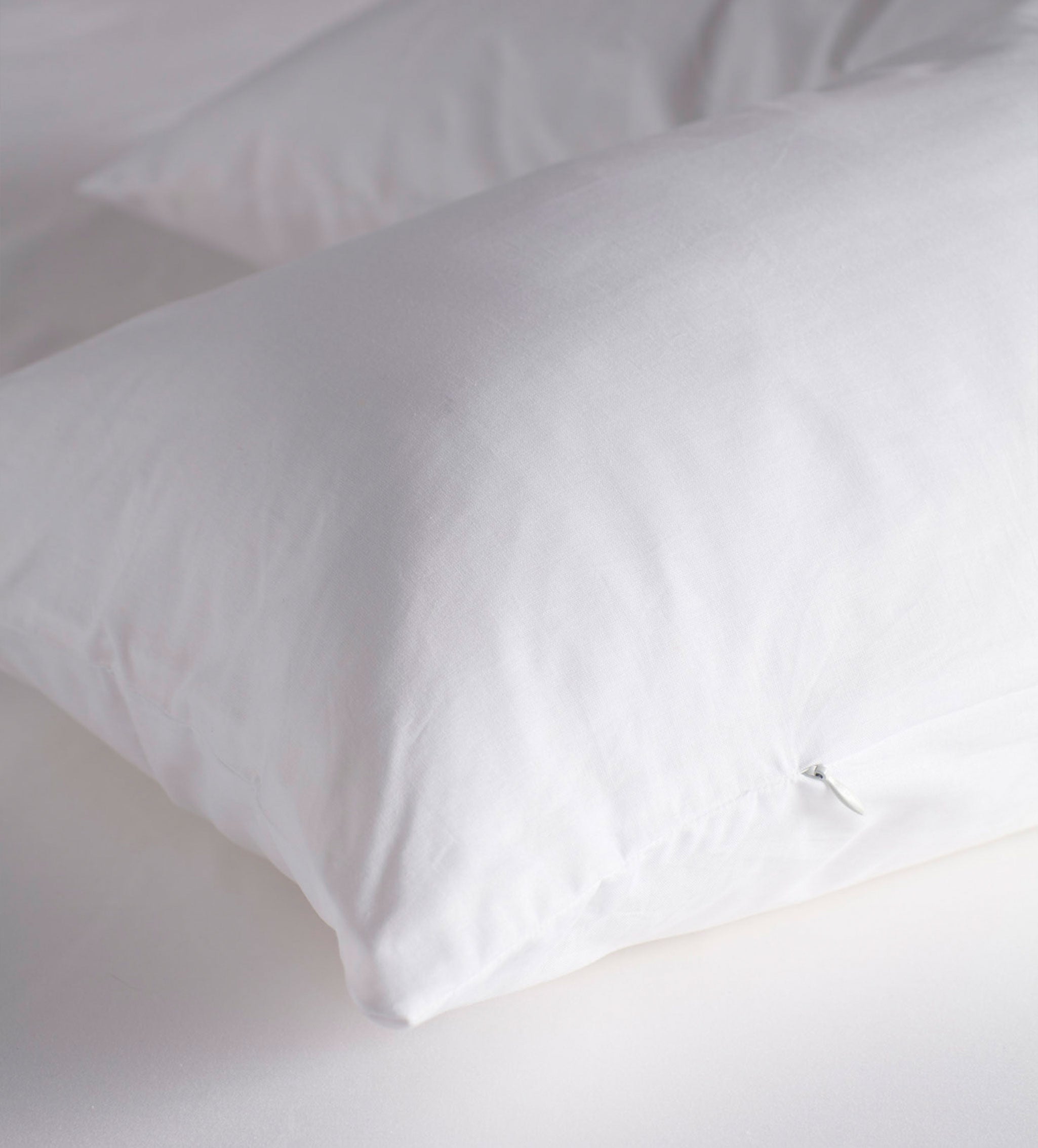 White 100% Cotton V Shape Pillow Cover