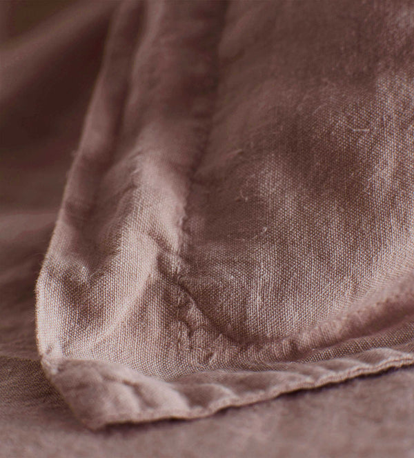 Vintage Rose 100% Linen Oxford Pillowcase