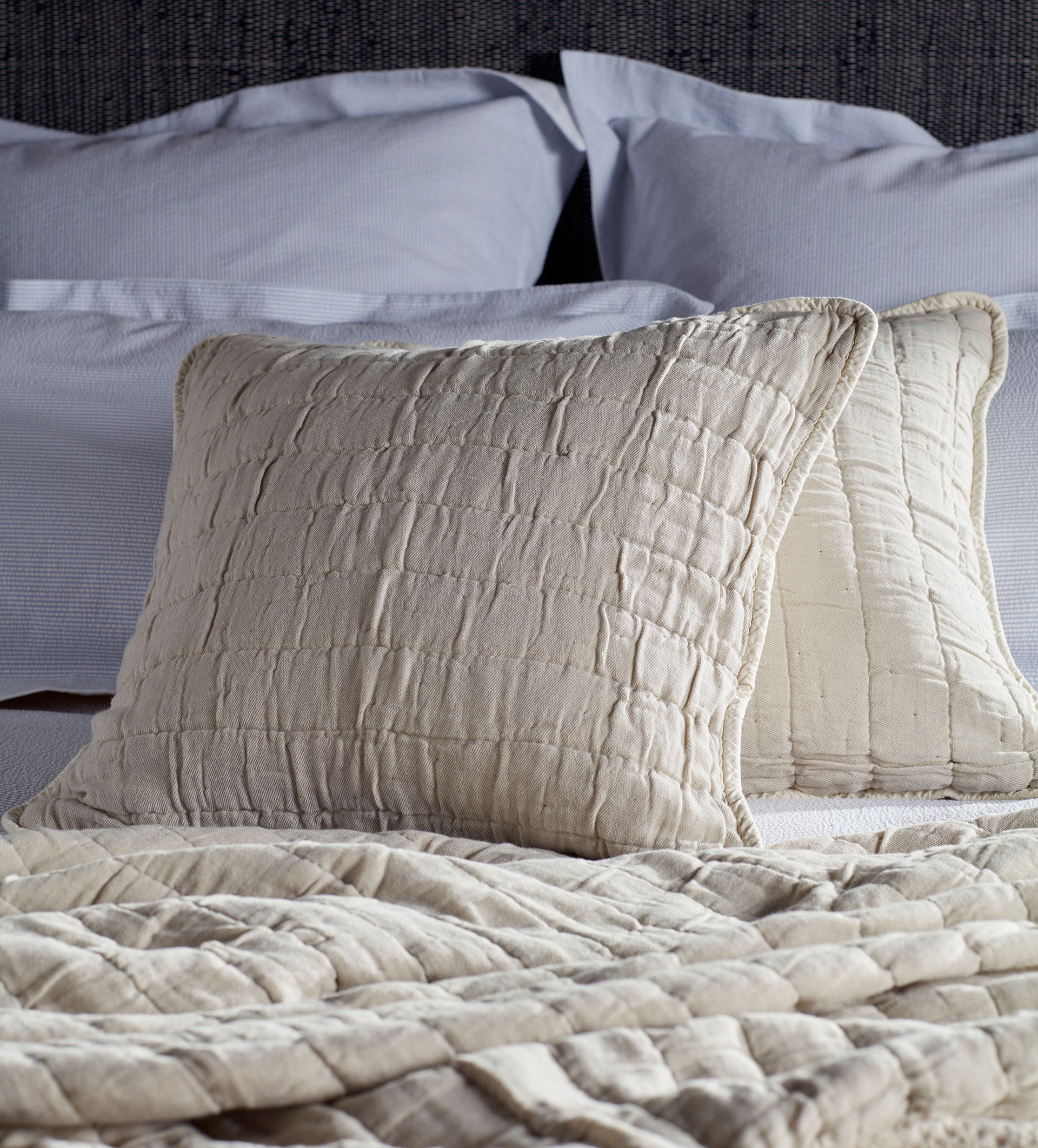 Vivienne 100% Cotton Quilted Cushion Cover