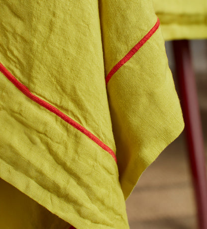 Glassette Vine 100% Linen Tablecloth