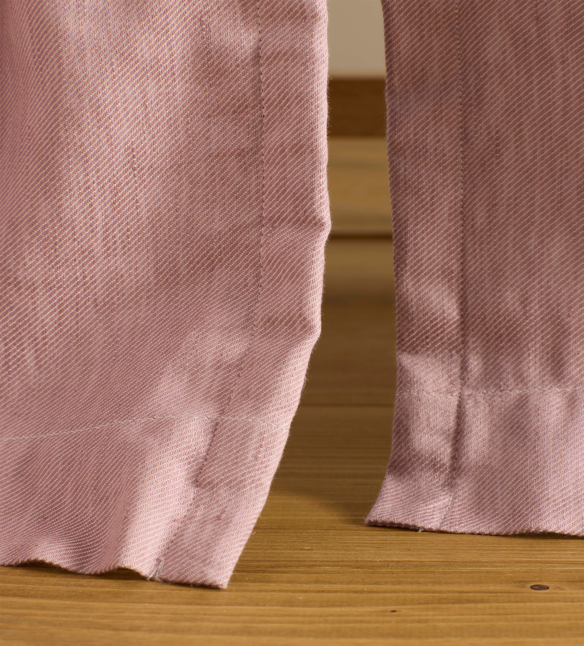 Vintage Rose Twill Blackout Curtain (Pair)