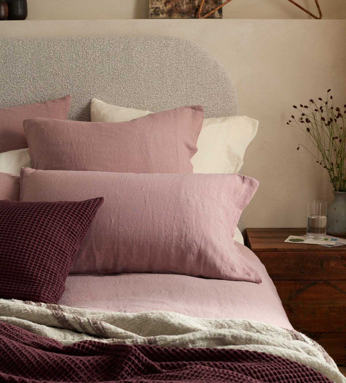 Vintage Rose Super Hero Linen Blend Bed Linen