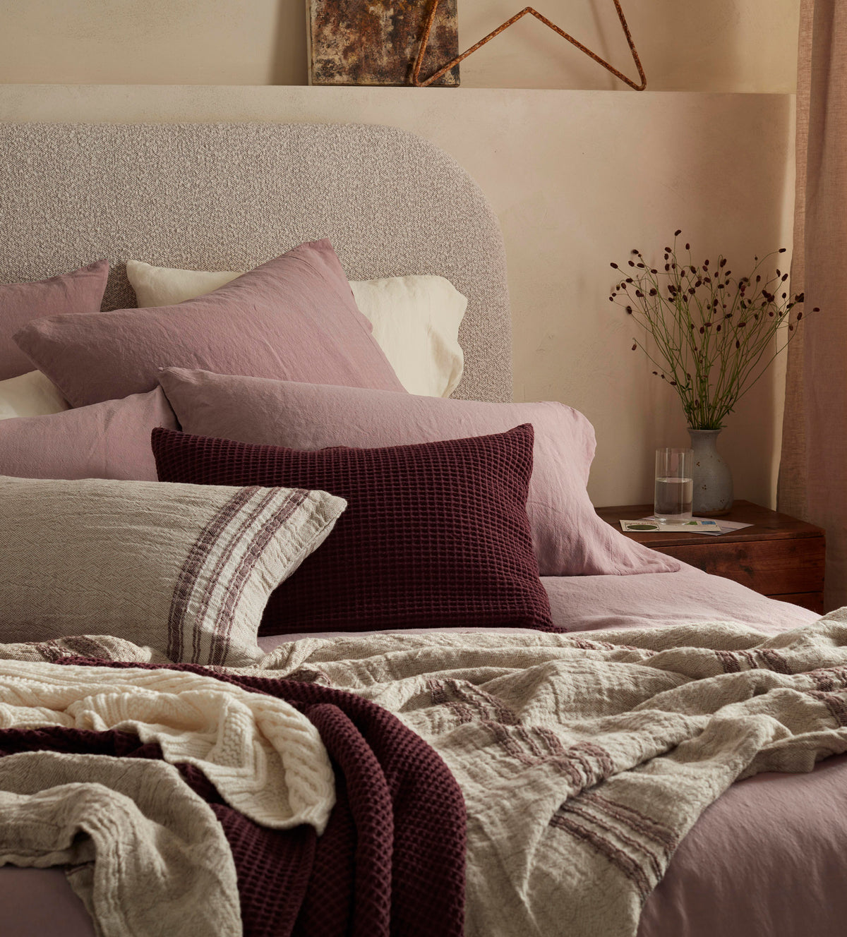 Vintage Rose Super Hero Linen Blend Bed Linen
