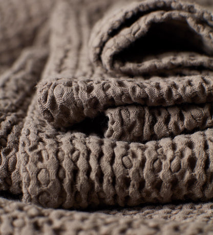 Taupe 100% Cotton Waffle Towels