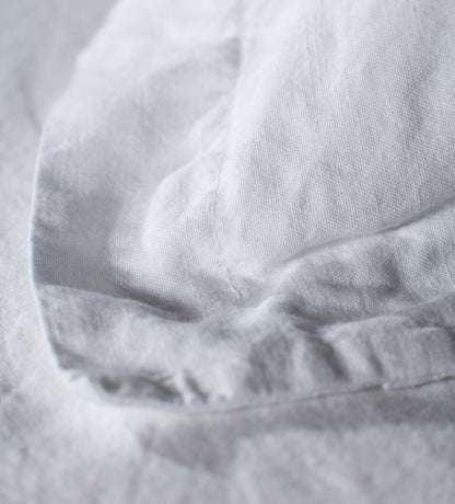 White Linen Blend Bed Linen