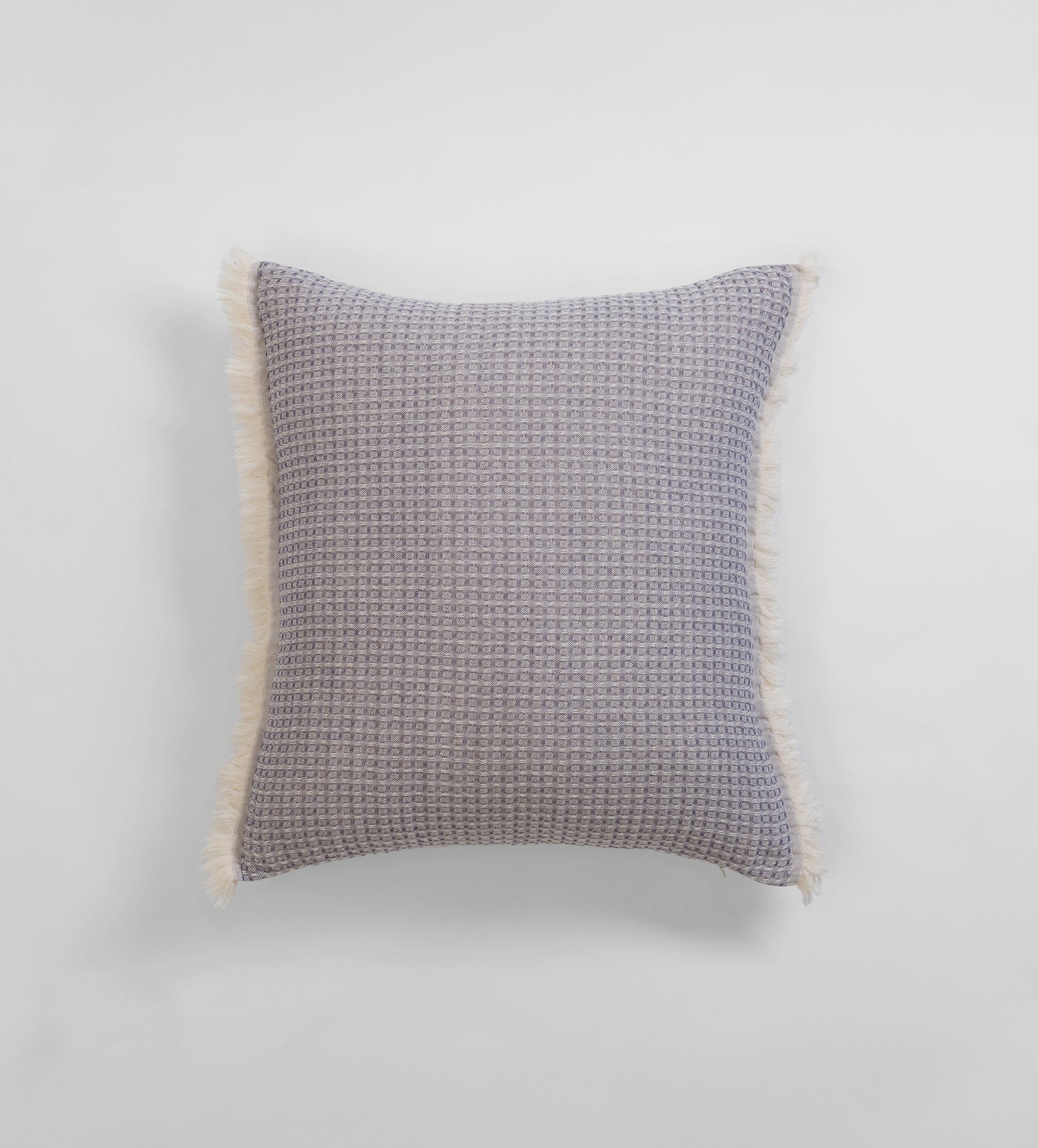 French Blue Willow Waffle 100% Cotton Cushion Cover