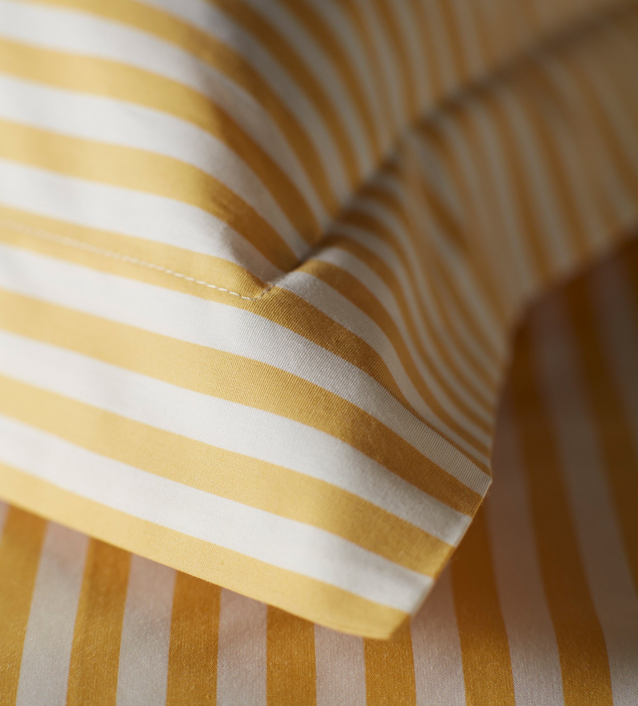 Yellow Betsy Stripe 100% Organic Cotton Bed Linen