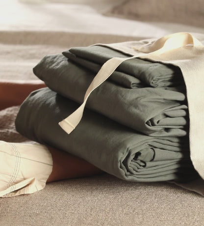 Natural Bobby Cotton Linen Storage Bag
