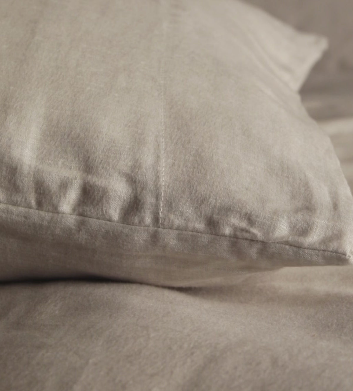 Natural Brushed 100% Linen Bed Linen