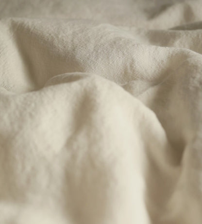 Clotted Cream Super Hero Linen Blend Bed Linen
