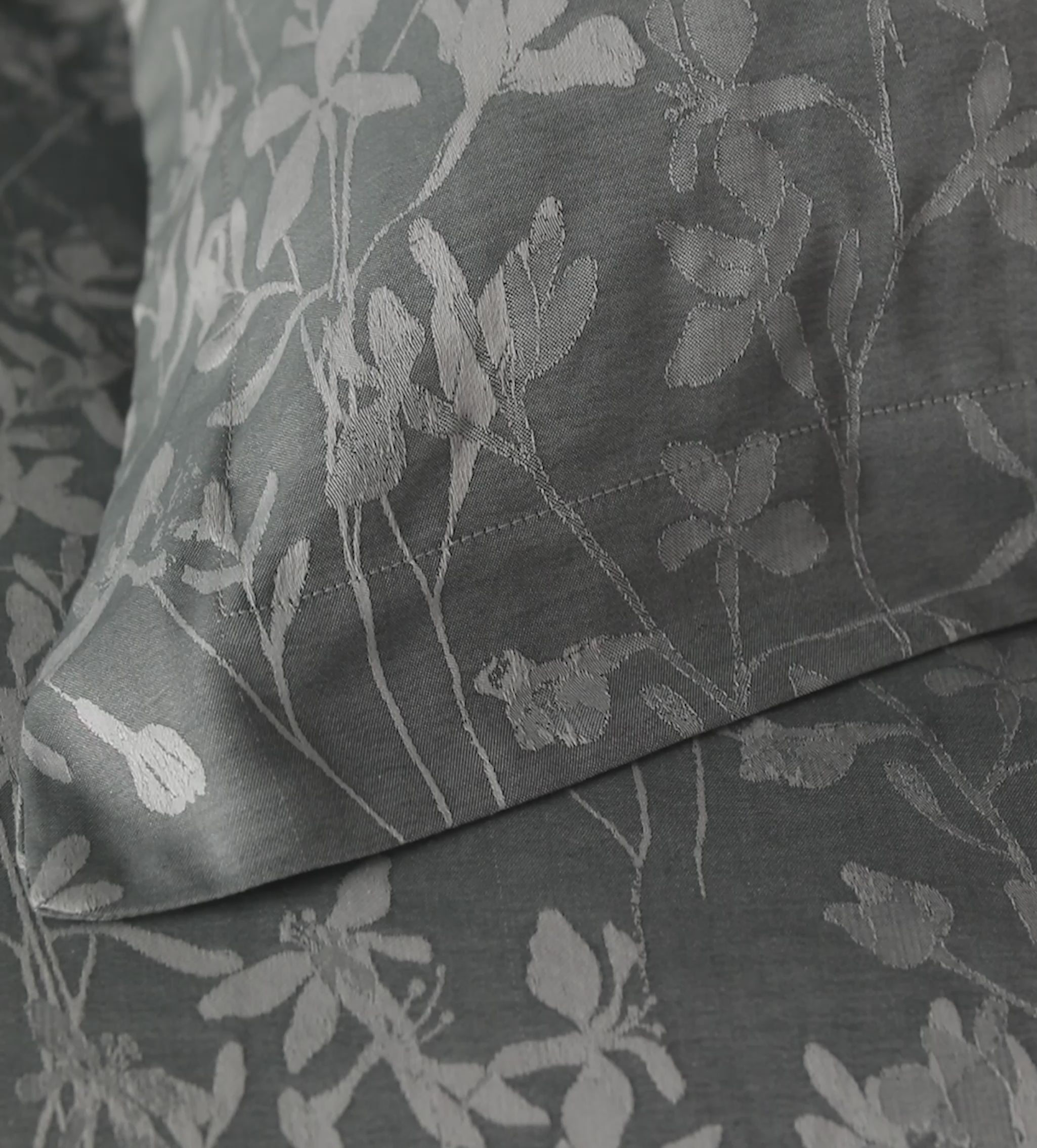 Florence Floral Jacquard 100% Cotton Bed Linen