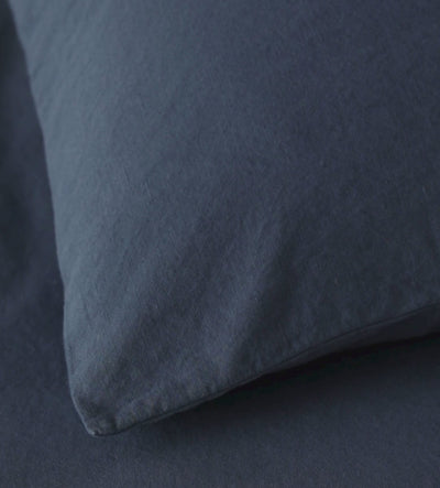 Blue Linen Blend Duvet Cover