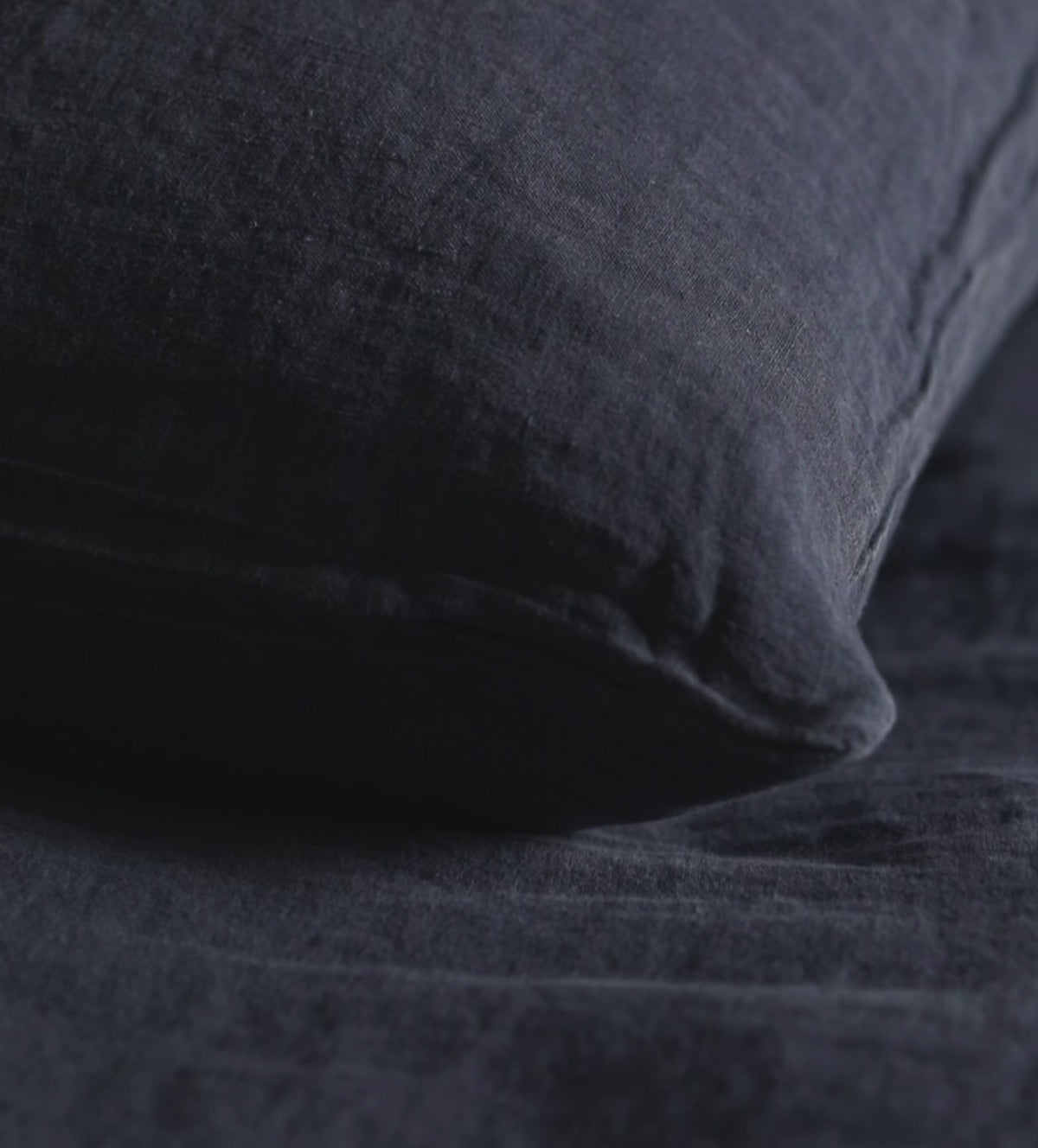 Navy Blue 100% Linen Duvet Cover