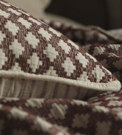 Maya 100% Cotton Quilted Cushion Cover