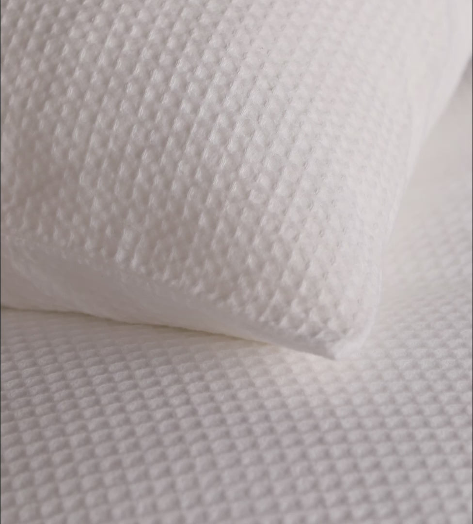 White Waffle 100% Cotton Bed Linen