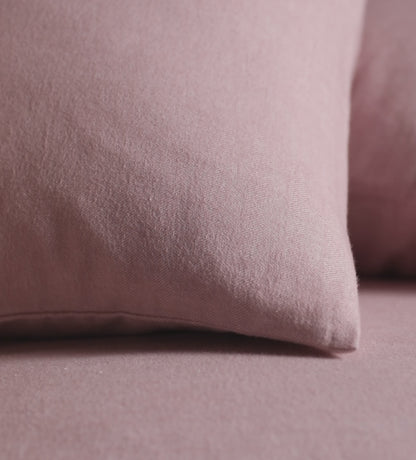Vintage Rose Henry Brushed 100% Cotton Housewife Pillowcase