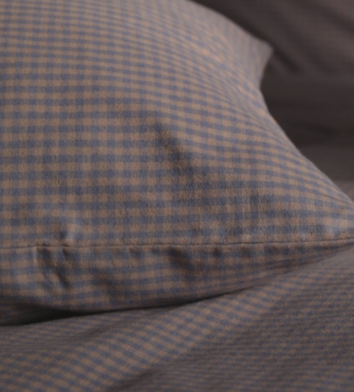 Georgie Gingham Brushed 100% Organic Cotton Duvet Cover