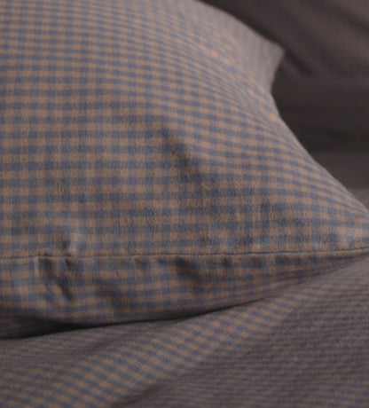 Georgie Gingham Brushed 100% Organic Cotton Duvet Cover