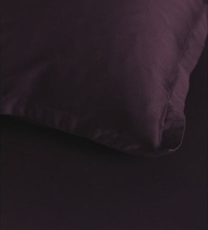 Aubergine Super Soft 100% Cotton Fitted Sheet