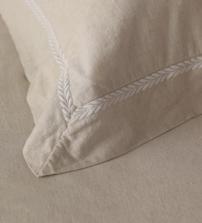 Natural Charlotte Cotton Linen Bed Linen