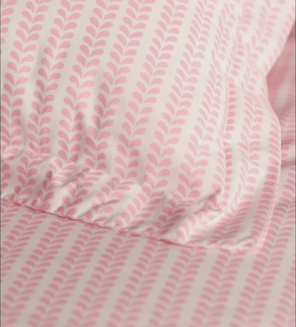 Molly Mahon Pink Bindi 100% Cotton Oxford Pillowcase