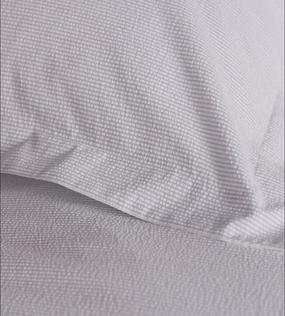Blue Seersucker Stripe 100% Cotton Bed Linen