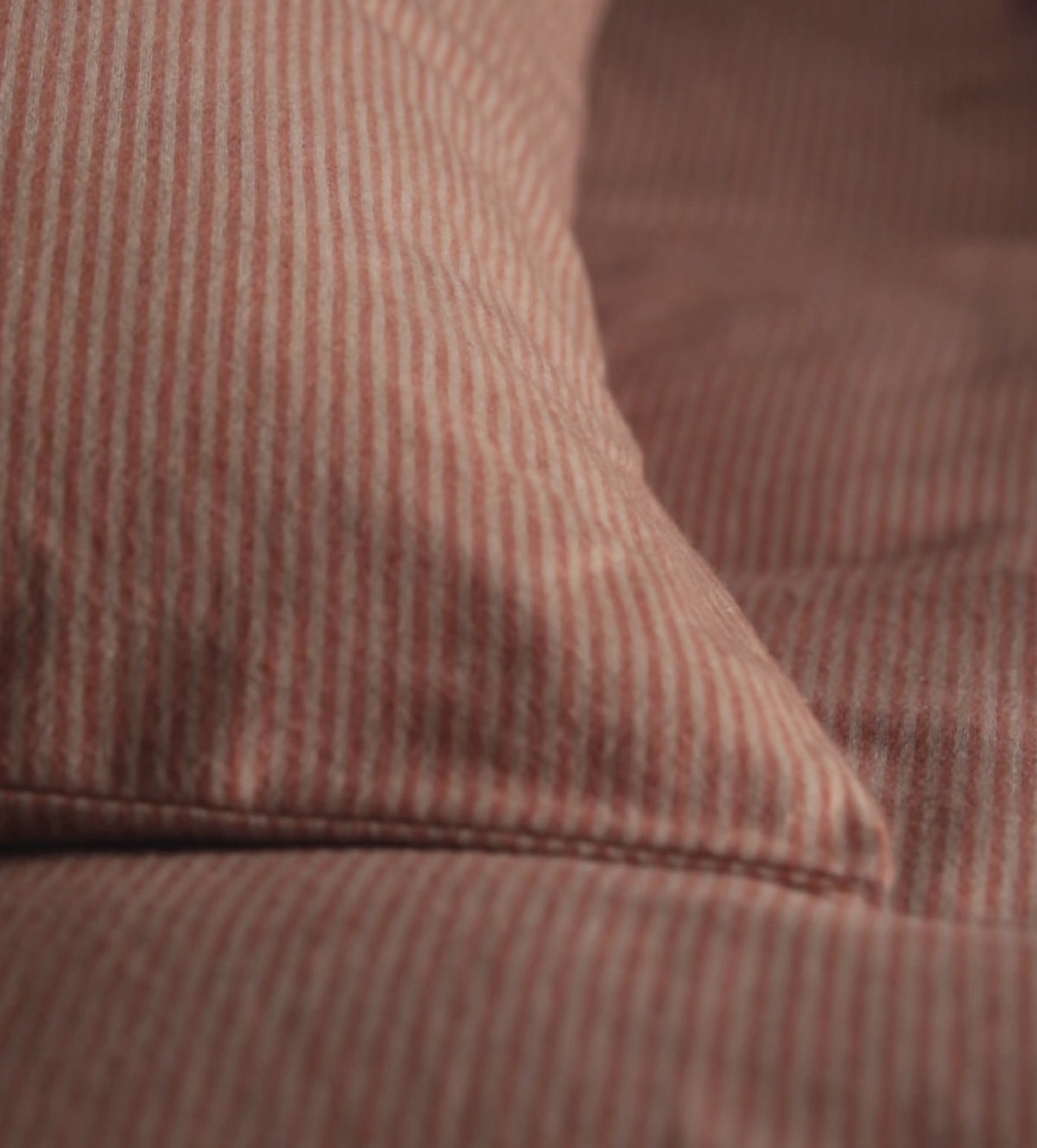 Albie Stripe Brushed 100% Organic Cotton Pillowcase