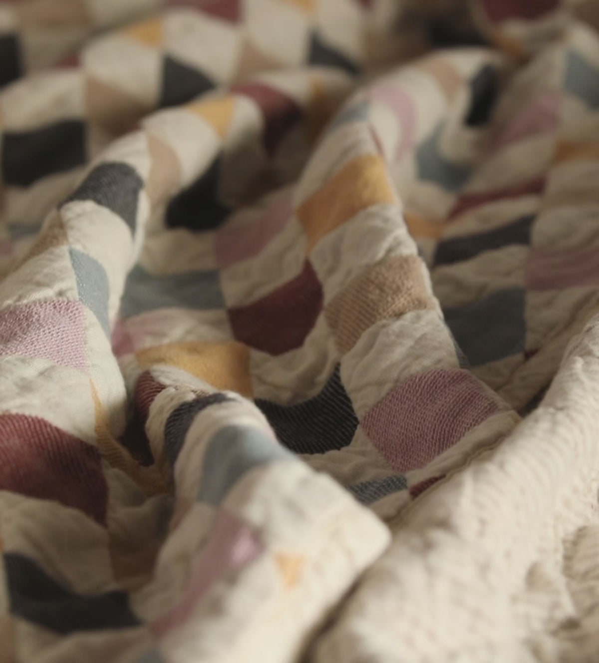 Harley 100% Organic Cotton Quilted Throw