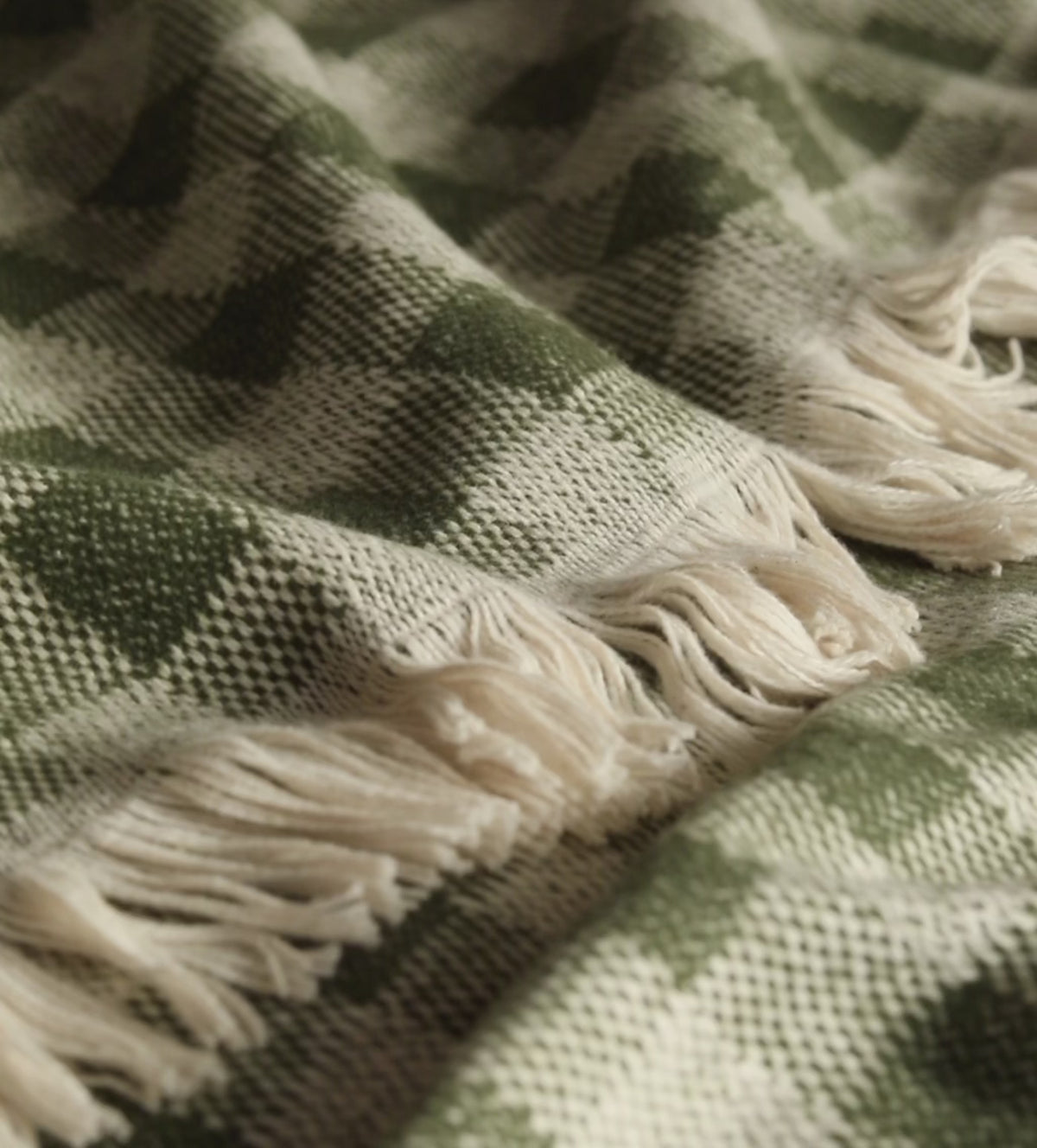 Margot Gingham 100% Cotton Throw