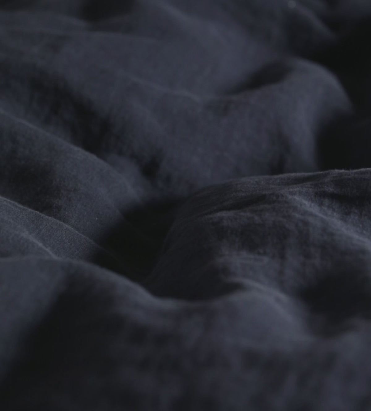 Navy Blue 100% Linen Loop Top Curtain (Single)