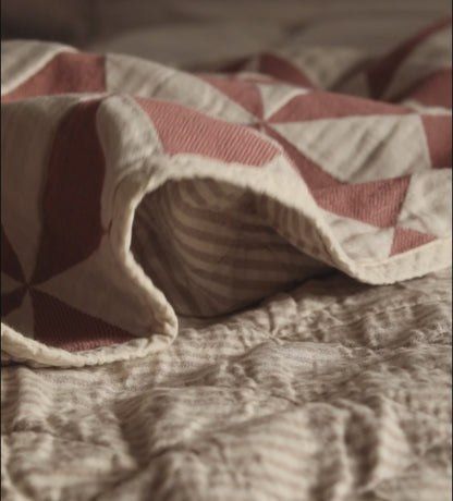 Rosewood Tilly 100% Organic Cotton Quilted Throw