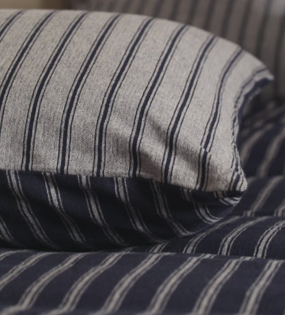 Louie Stripe Brushed 100% Organic Cotton Pillowcase