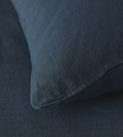 Peacock 100% Linen Duvet Cover