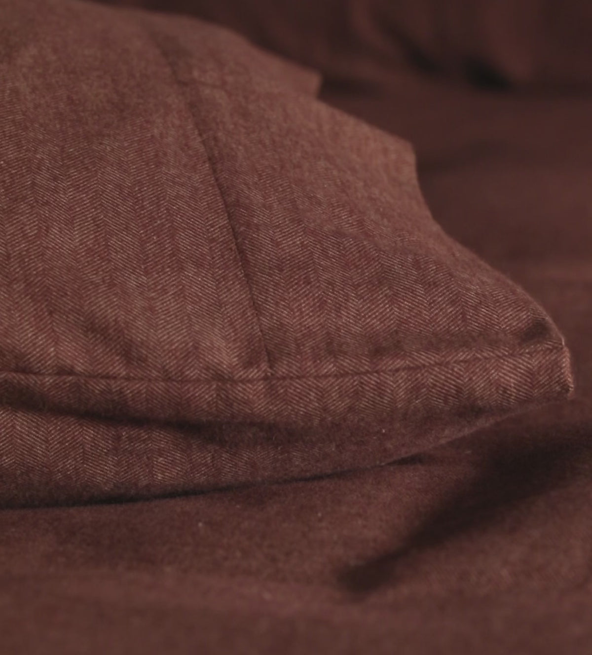 Conker Henry Brushed 100% Organic Cotton Pillowcase
