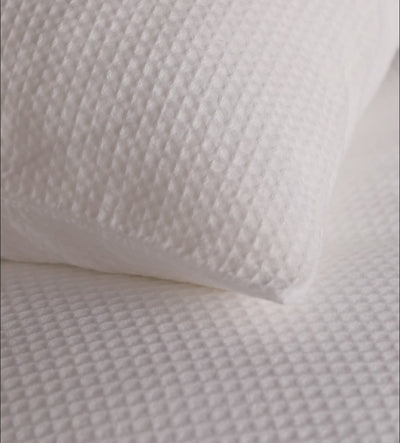 White Waffle 100% Cotton Housewife Pillowcase