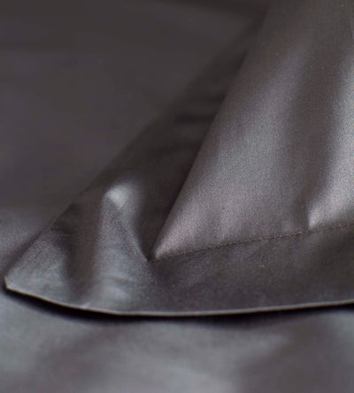 600 Thread Count Luxury Charcoal Grey Bedding Detail