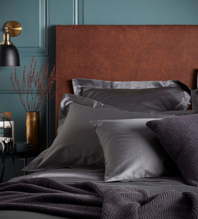 600 Thread Count Luxury Charcoal Grey Pillowcases