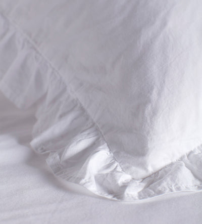 White Amelia 100% Cotton Bed Linen