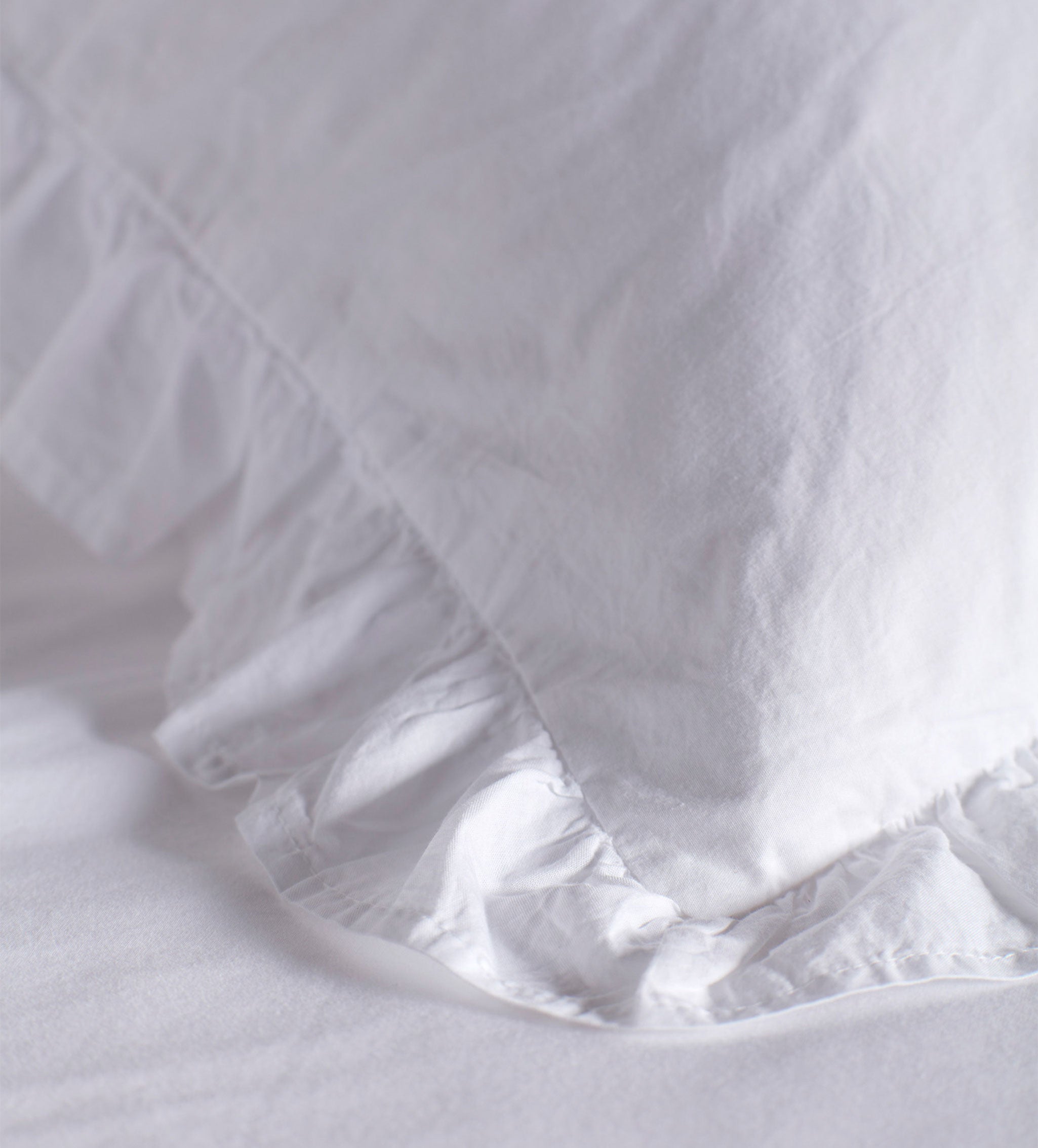 White Amelia 100% Cotton Oxford Pillowcase | Secret Linen Store