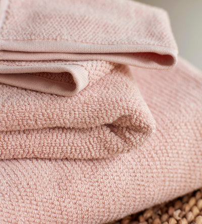 Blush Pink Cotton Towels Detail
