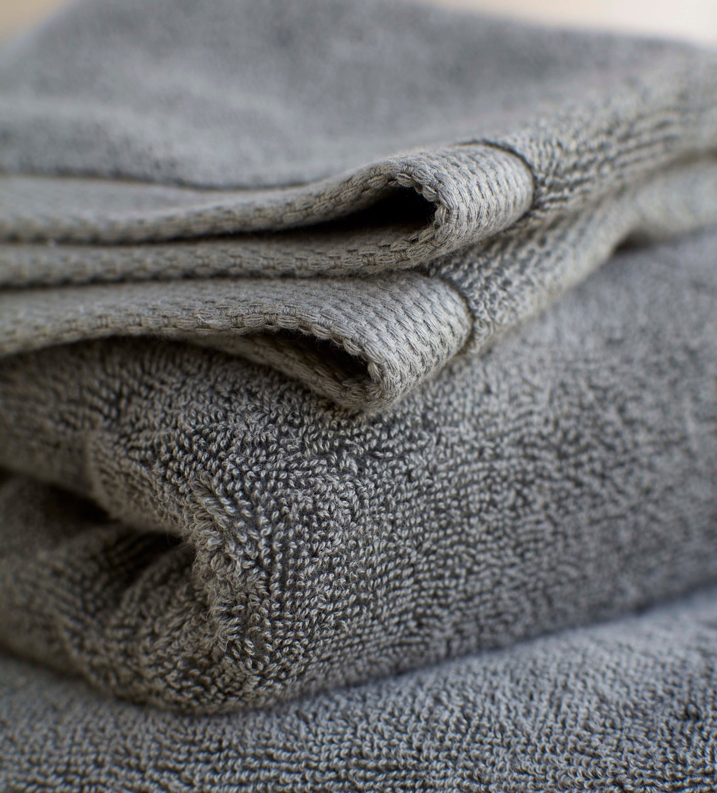 Charcoal Luxury Towels Detail